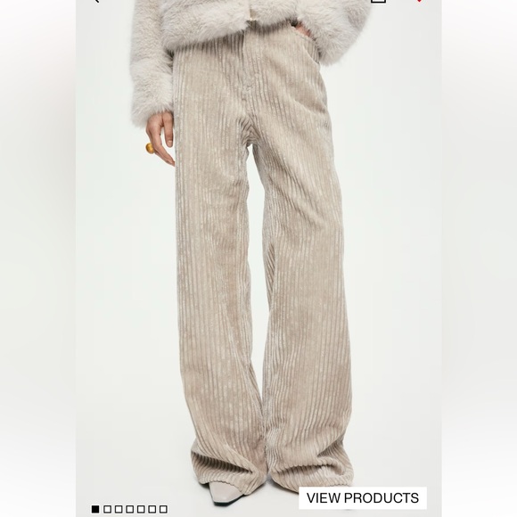H&M Pants - H&M Beige Wide Leg Pants